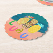 Ocean Tiki Pineapple Luau ペーパーコースター (アングル)