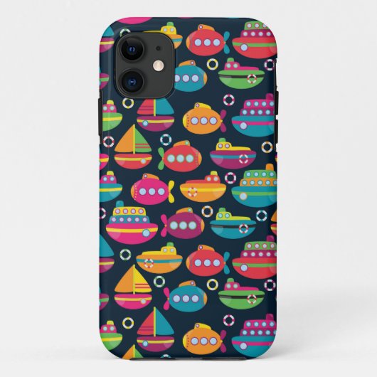 Ocean Transportation Pattern Case-Mate iPhoneケース (裏面)