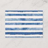 Ocean Under The Sea Baby Shower Boy Diaper Raffle エンクロージャーカード (裏面)