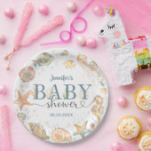 Ocean Under The Sea Baby Shower Gender Neutral ペーパープレート (パーティー)