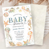 Ocean Under The Sea Baby Shower Gender Neutral  招待状