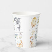 Ocean Under The Sea Baby Shower Gender Neutral 紙コップ (右)