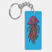 Ocean Vibes Jellyfish Keychain キーホルダー (正面左)