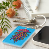 Ocean Vibes Jellyfish Keychain キーホルダー (正面右)