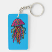 Ocean Vibes Jellyfish Keychain キーホルダー (裏面)