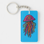 Ocean Vibes Jellyfish Keychain キーホルダー (正面)