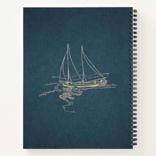Ocean Vibes Notebook – Beach Journal ノートブック (裏面)