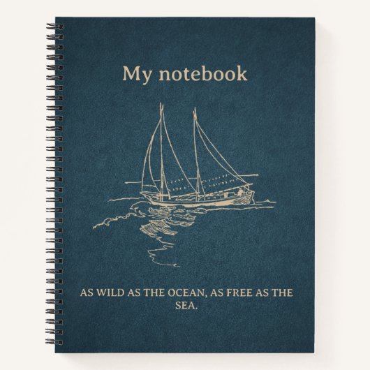 Ocean Vibes Notebook –  Beach Journal  ノートブック (正面)