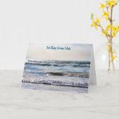 Ocean Vibes Thoughts of Peace Encouragement Card カード (黄色い花)