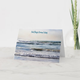Ocean Vibes Thoughts of Peace Encouragement Card カード