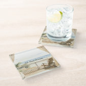 Ocean View Beach Serenity ガラスコースター (アングル)