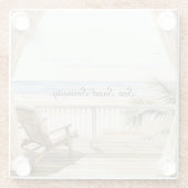 Ocean View Beach Serenity ガラスコースター (裏面)