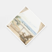 Ocean View Beach Serenity スタンダードランチョンナプキン (角)