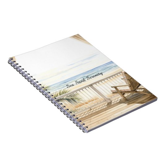Ocean View Beach Serenity ノートブック (右側)