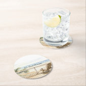 Ocean View Beach Serenity ラウンドペーパーコースター (インサイチュ)