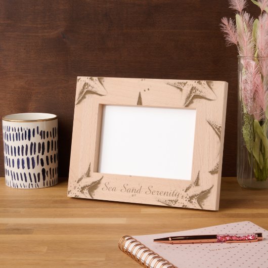 Ocean View Beach Serenity Starfish レーザー彫刻フレーム (左)