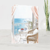 Ocean View Boats Thinking of You カード (裏面)