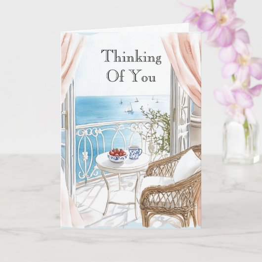 Ocean View Boats Thinking of You カード (蘭)