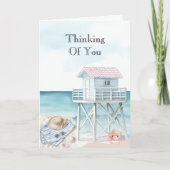 Ocean View Boats Thinking of You カード (正面)