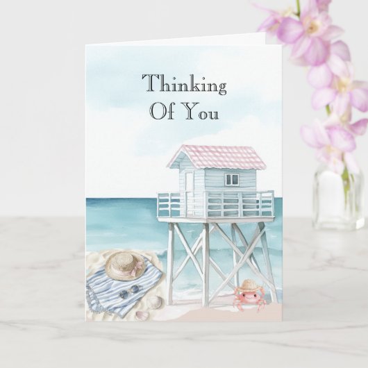 Ocean View Boats Thinking of You カード (蘭)