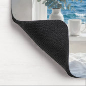 Ocean View in Bedroom Window マウスパッド (コーナー)