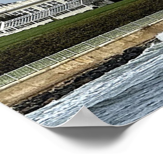 Ocean View with Home Poster ポスター (角)