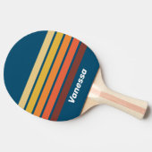 Ocean Vintage Vibe Across Striping with Name 卓球ラケット (横)