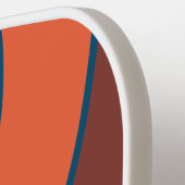 Ocean Vintage Vibe Circle Stripe with Name ピックルボールラケット (左詳細)