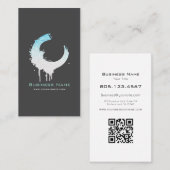 Ocean Water & White Sand Swirl • Custom Editable 名刺 (正面/裏面)