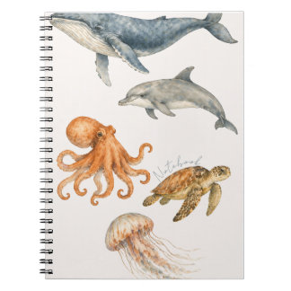 Ocean watercolor notebook ノートブック