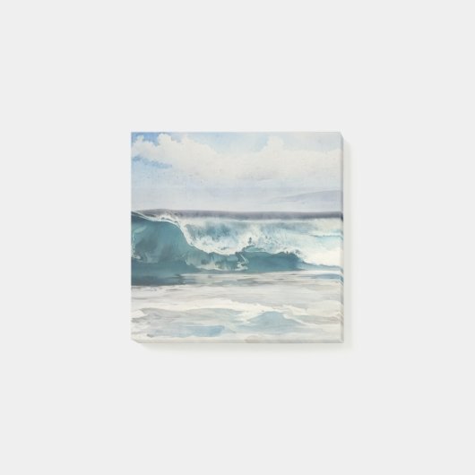 Ocean Wave Beach Art Post It Note Pad ポストイット (正面)