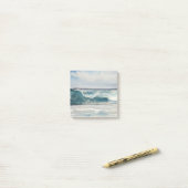 Ocean Wave Beach Art Post It Note Pad ポストイット (デスク上)