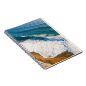 Ocean Wave Crashing on Beach ノートブック (右側)