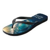 Ocean Wave Flip Flops ビーチサンダル (アングル)
