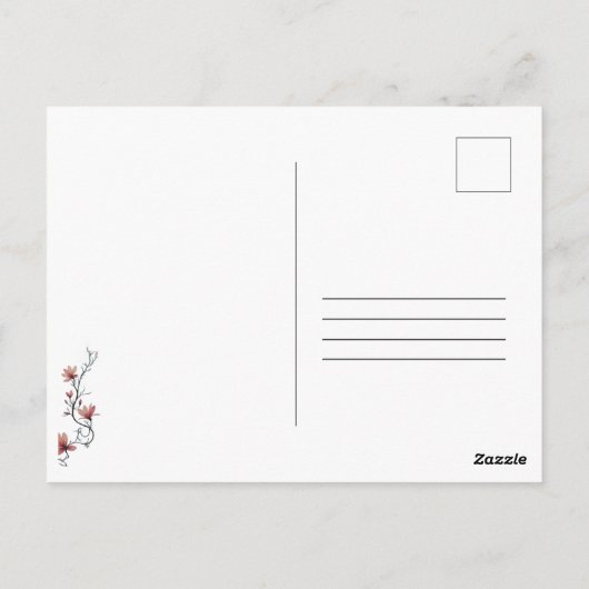 Ocean Wave Inspirational Calming Message ポストカード (裏面)