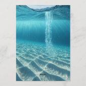 Ocean Wave Luxury Invitation 招待状 (裏面)