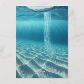 Ocean Wave Luxury Invitation 招待状 (裏面)