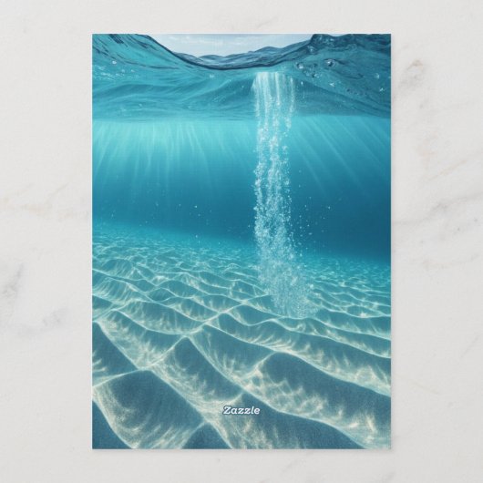 Ocean Wave Luxury Invitation 招待状 (裏面)