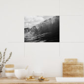 Ocean Wave Powerful Surf Seascape ポスター (キッチン)