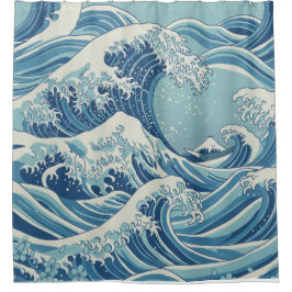 Ocean Wave Serenity Shower Curtain シャワーカーテン