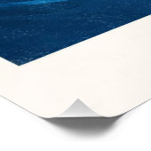 OCEAN Wave Surfer – レトロサーフライフスタイルアート ポスター (コーナー)