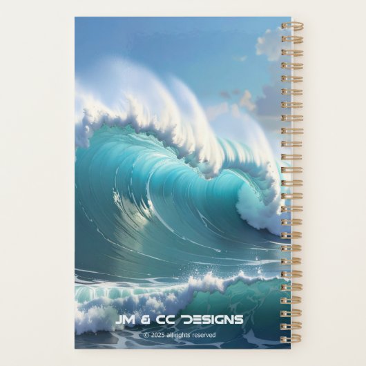 OCEAN WAVES - 2026 -  プランナー手帳 (裏面)