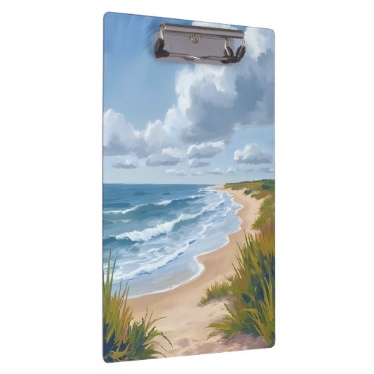 Ocean Waves | Beach Coastal Painted クリップボード (右)