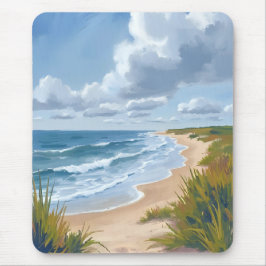 Ocean Waves | Beach Coastal Painted マウスパッド