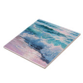 Ocean Waves Crashing on Shoreline タイル (側面)