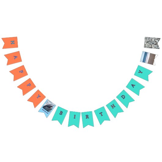 Ocean Waves Dolphin Celebration バンティングフラッグ (全)