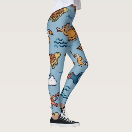 Ocean Waves Leggings Gift レギンス (右)