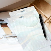 Ocean Waves Lined Monogram Writing Paper 便箋