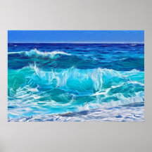 Ocean Waves Oil Painting