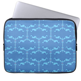 Ocean Waves & Ribbons ラップトップスリーブ
